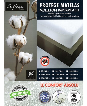 Alèse 90 x 190 cm PVC imperméable