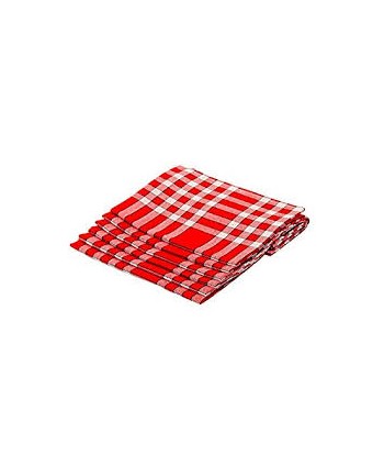 Pack 12 serviettes de table rouge