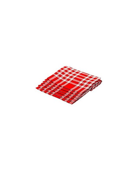 Pack 12 serviettes de table rouge